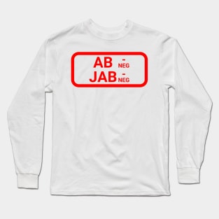 Blood type A B Rhesus negative Long Sleeve T-Shirt